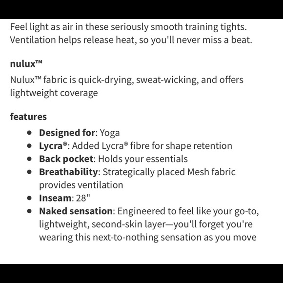 LULULEMON Colour Me Ombré Tight *28” - Picture 5 of 5